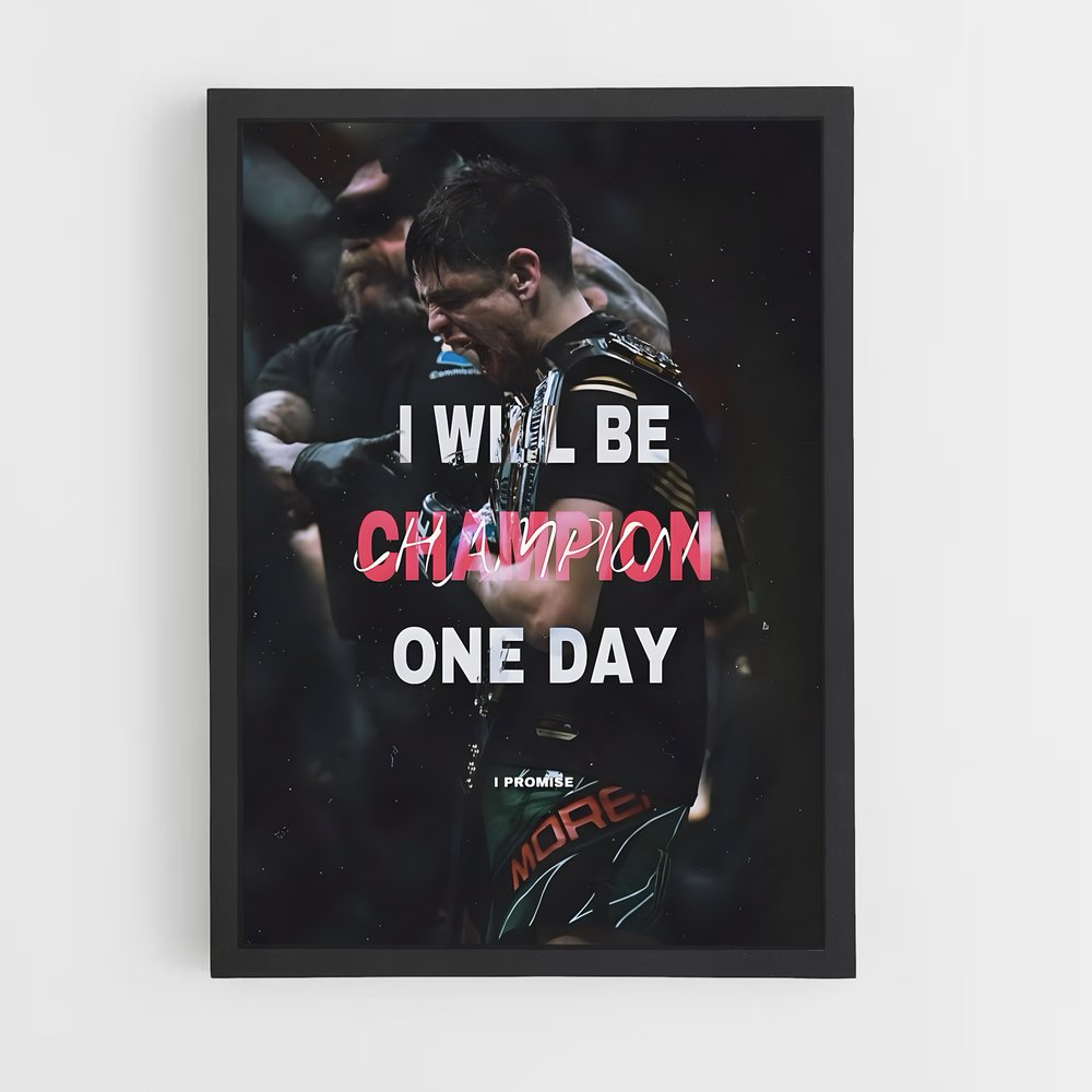 Poster I Will Be – affiche MMA (vue 2)
